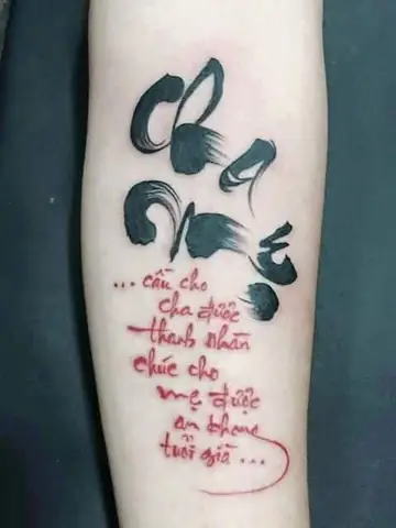 Hình Xăm Chữ Ý Nghĩa Về Gia Đình