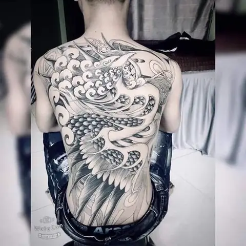 Thời Gian Hoàn Thành Một Hình Xăm Phượng Hoàng Kín Lưng Là Bao Lâu?