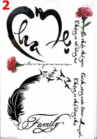 Hình Xăm Chữ Ý Nghĩa Về Gia Đình