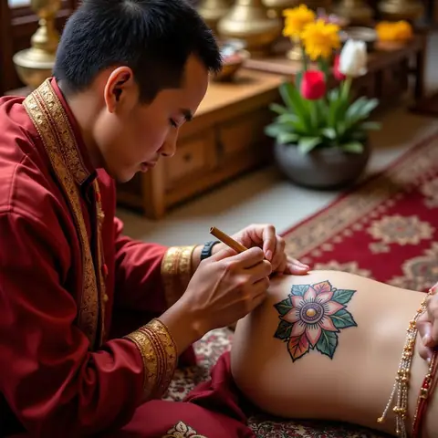 Quy Trình Xăm Sak Yant: Từ Chuẩn Bị Đến Ban Phước