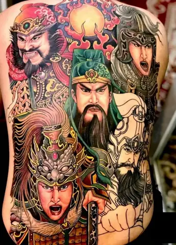 Hình Xăm Ngũ Hổ Tướng Khác