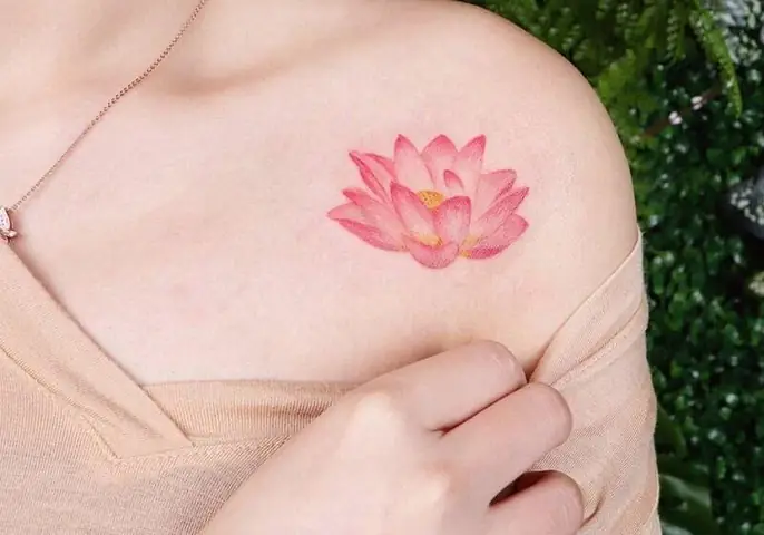 Mẫu Hình Xăm Bông Hoa Dành Cho Các Cô Nàng
