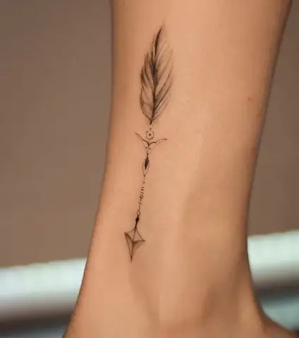Mẫu Hình Xăm Lông Vũ Bí Ẩn