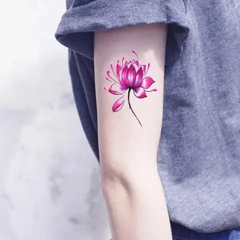 Mẫu Hình Xăm Bông Hoa Dành Cho Các Cô Nàng