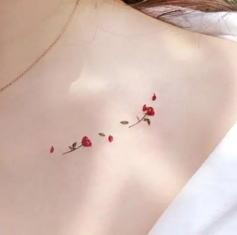 Mẫu Hình Xăm Hoa Mẫu Đơn Tím, Hồng