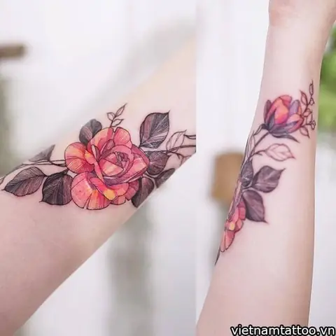 Những Vị Trí Nào Để Xăm Hình Hoa Hồng