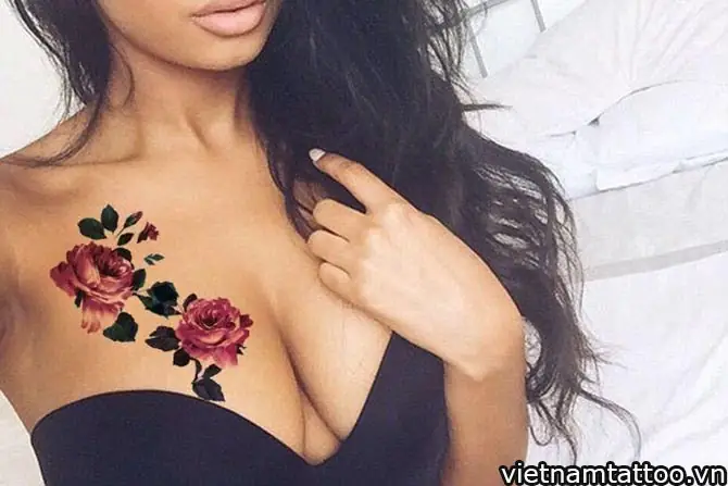 Những Vị Trí Nào Để Xăm Hình Hoa Hồng