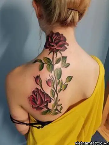 Những Vị Trí Nào Để Xăm Hình Hoa Hồng
