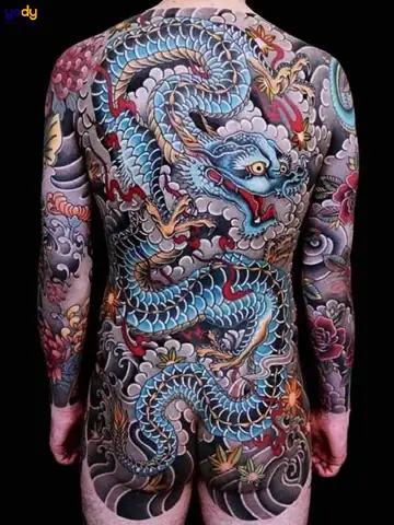 Hình Xăm Rồng Kín Lưng Nhật Cổ