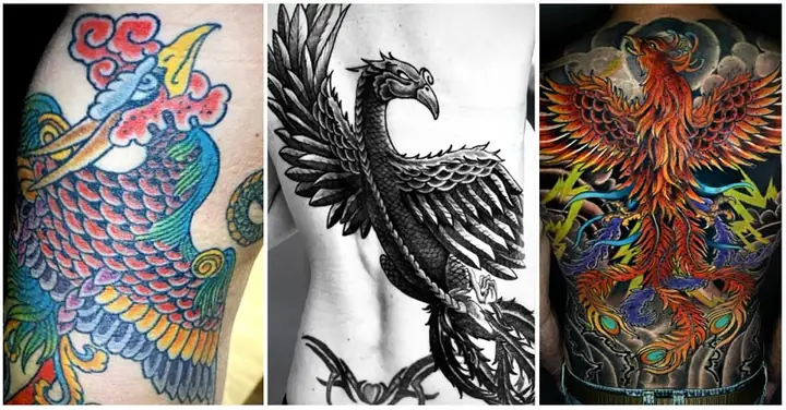 Hình Xăm Phượng Hoàng Nhật Cổ