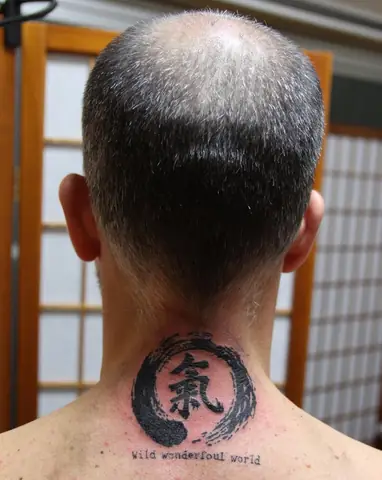 Hình Xăm Cổ Kanji Nhật Bản Mini