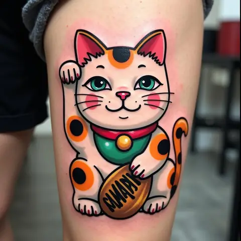 Mau-hinh-xam-meo-maneki-neko-hien-dai-va-sang-tao