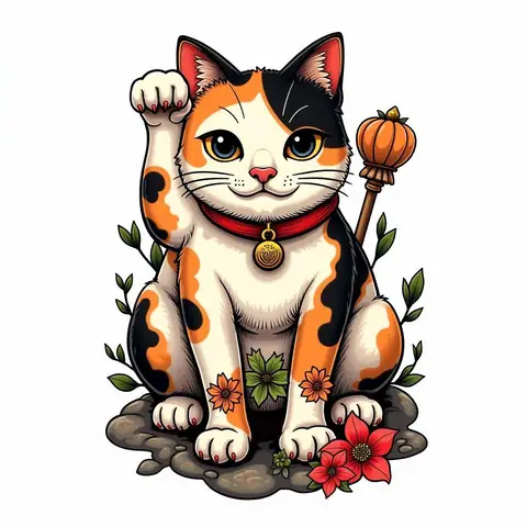 Hinh-xam-meo-maneki-neko-nhat-co-dep-va-y-nghia
