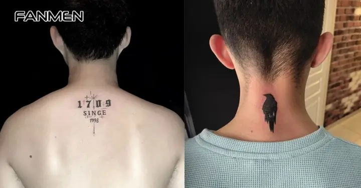 Hình Xăm Sau Gáy Nam Phong Cách Đơn Giản Hình Xăm Sau Gáy Nam Phong Cách Đơn Giản