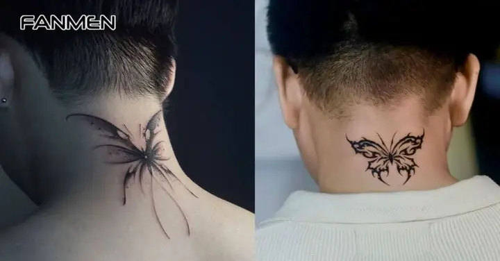Hình Xăm Sau Gáy Nam Phong Cách Đơn Giản Hình Xăm Sau Gáy Nam Phong Cách Đơn Giản