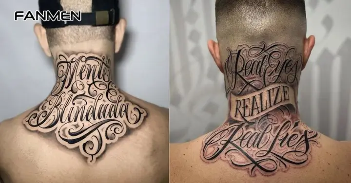 Hình Xăm Chữ Sau Gáy Nam Hình Xăm Chữ Sau Gáy Nam