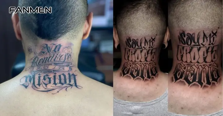 Hình Xăm Chữ Sau Gáy Nam Hình Xăm Chữ Sau Gáy Nam