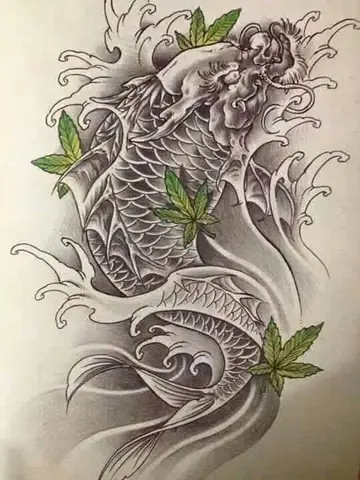 Chăm Sóc Hình Xăm Cá Chép Hóa Rồng Mini Sau Khi Xăm
