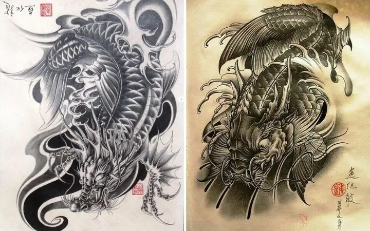 Hình Ảnh Cho Ý Nghĩa Hình Xăm Cá Chép Mặt Quỷ: Hình Ảnh Cho Ý Nghĩa Hình Xăm Cá Chép Mặt Quỷ: