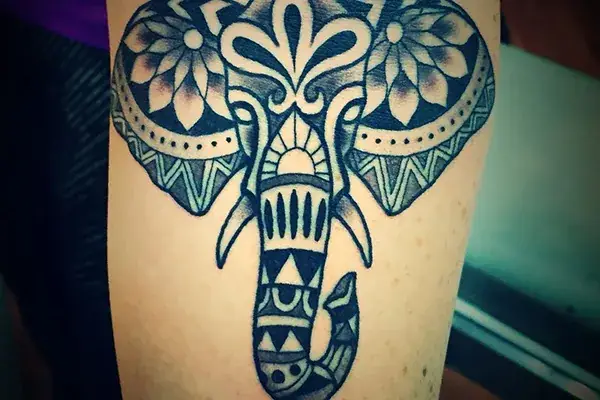 Tattoo Con Voi Phong Cách Tribal