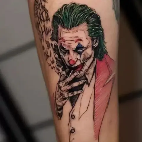Nhìn Thấy Hình Xăm Joker Trắng Đen , Bạn Sẽ Ngạc Nhiên