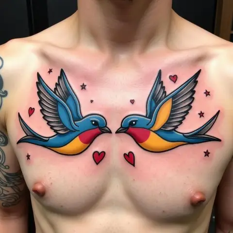 Hình Xăm Chim Én (swallow)