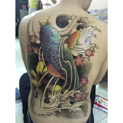 Hình Ảnh Cho Hình Xăm 9 Con Cá Chép: