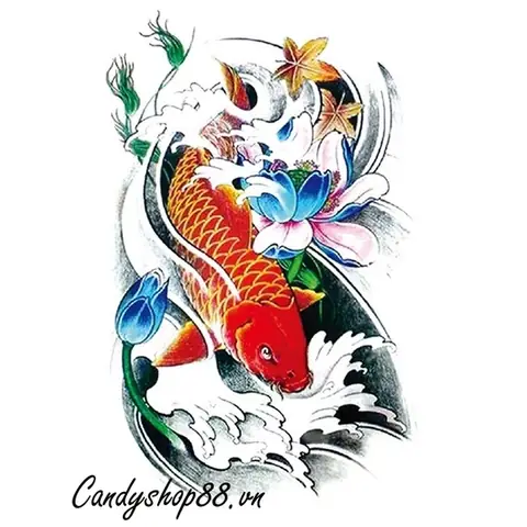 Hình Ảnh Cho Hình Xăm 9 Con Cá Chép: