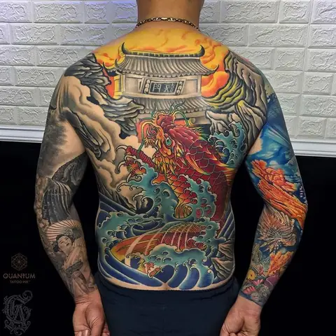 Hình Ảnh Cho Hình Xăm 9 Con Cá Chép: