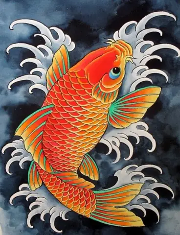 Hình Ảnh Cho Hình Xăm 9 Con Cá Chép: