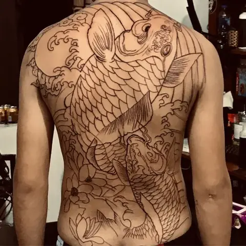 Hình Ảnh Cho Hình Xăm 9 Con Cá Chép: