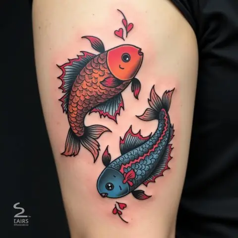 Ý Nghĩa Đa Chiều Của Hình Xăm Cá Đôi