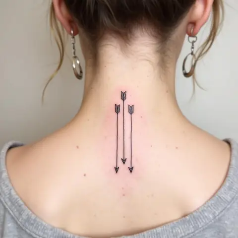 Hình Xăm 3 Mũi Tên Tối Giản (minimalist)