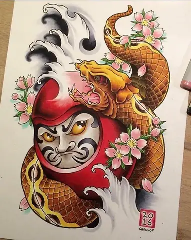 Ý Nghĩa Hình Xăm Búp Bê Daruma Là Gì? Ý Nghĩa Hình Xăm Búp Bê Daruma Là Gì?