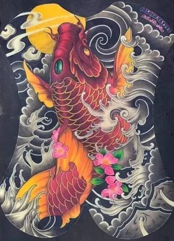Ý Tưởng Thiết Kế Hình Xăm Cá Chép Mặt Quỷ Độc Đáo Và Sáng Tạo