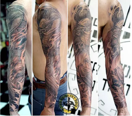 Truyền Thuyết Về Hình Xăm Cá Chép Vượt Vũ Môn Hóa Rồng