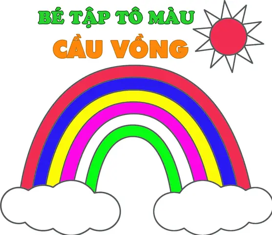 Những Hình Vẽ Cầu Vồng Dễ Thương Đáng Yêu Để Bạn Khám Phá