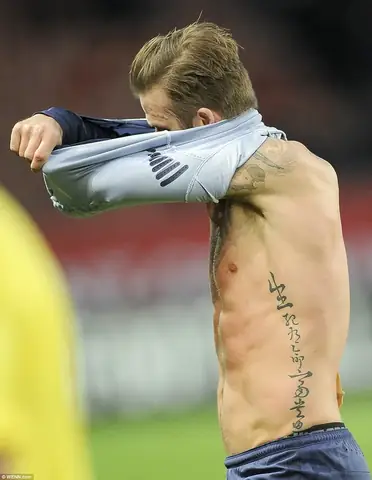 Hình Ảnh Cho Hình Xăm Chữ Tàu Của Beckham: