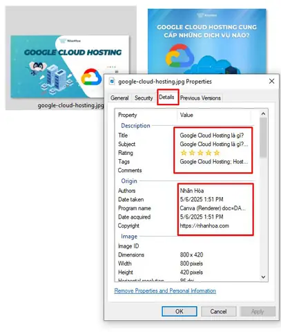 Tối Ưu Thông Tin Metadata Ảnh Tối Ưu Thông Tin Metadata Ảnh