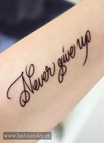 Hình Ảnh Cho Ý Nghĩa Hình Xăm Chữ Never Give Up: