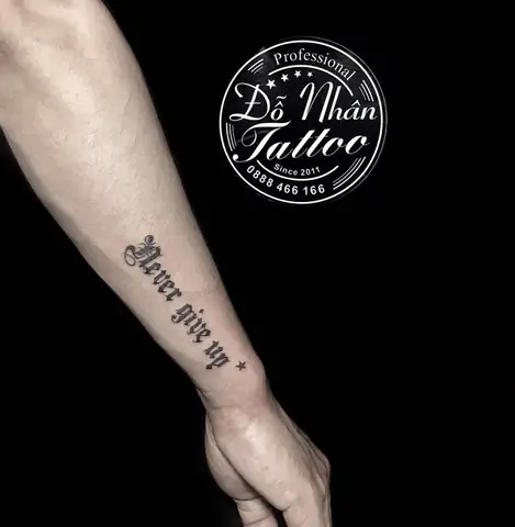 Hình Ảnh Cho Ý Nghĩa Hình Xăm Chữ Never Give Up: