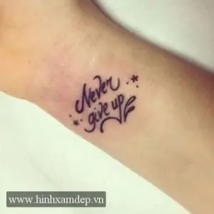 Hình Ảnh Cho Ý Nghĩa Hình Xăm Chữ Never Give Up: