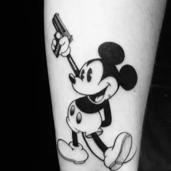Hình Xăm Chuột Mickey