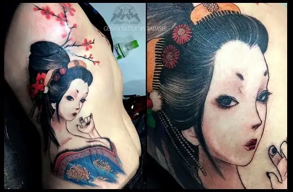 Hình Geisha Cầm Kiếm