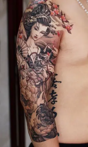Hình Geisha Ở Tay