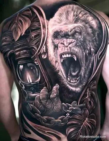 Hình Xăm Con Khỉ Kín Lưng Bùa Hộ Mệnh Cho Người Tuổi Khỉ Ở Rio Tattoo Studio