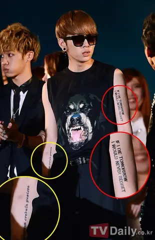 Ý Nghĩa Đặc Biệt Phía Sau Hình Xăm Của G-dragon, Mamamoo, Amber - Ảnh 4. Ý Nghĩa Đặc Biệt Phía Sau Hình Xăm Của G-dragon, Mamamoo, Amber - Ảnh 4.