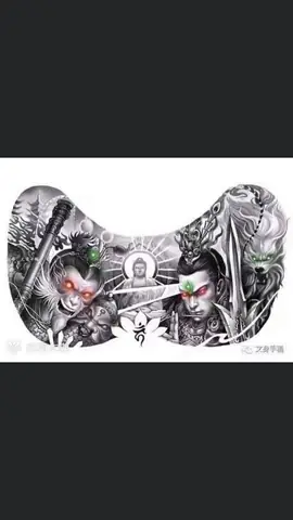 Hình Xăm Dương Tiễn Phong Cách Cách Điệu Sáng Tạo