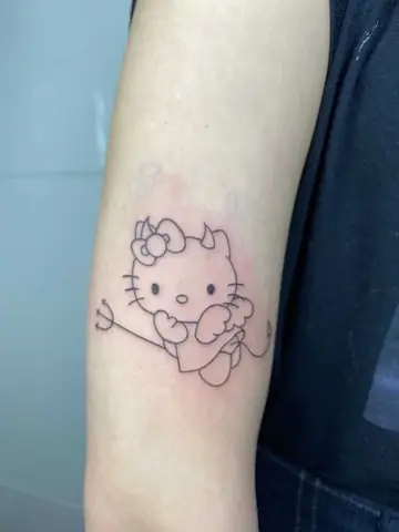 Phong Cách Hình Xăm Hello Kitty Độc Đáo Và Cá Tính