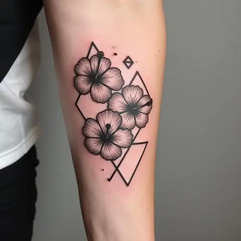 Hình Xăm Hoa Quỳnh Phong Cách Hình Học (geometric) Hình Xăm Hoa Quỳnh Phong Cách Hình Học (geometric)